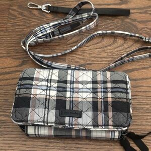 Vera Bradley RFID All in One Crossbody - Wristlet Cozy Plaid